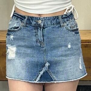 Y2K Kali Denim Skirt